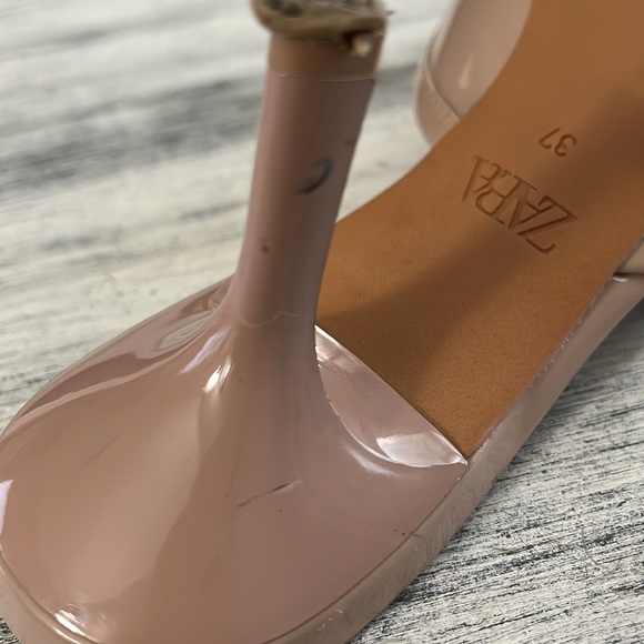 Zara Pointed-Toe Heels with bow detail size 37 6.5US - Picture 7 of 7